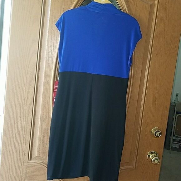 Enfocus Studio royal and black dress Sz 12 NWT - Picture 5 of 5
